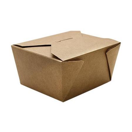 KARAT 30 oz Kraft Fold-To-Go Box, PK450 FP-FTG30K